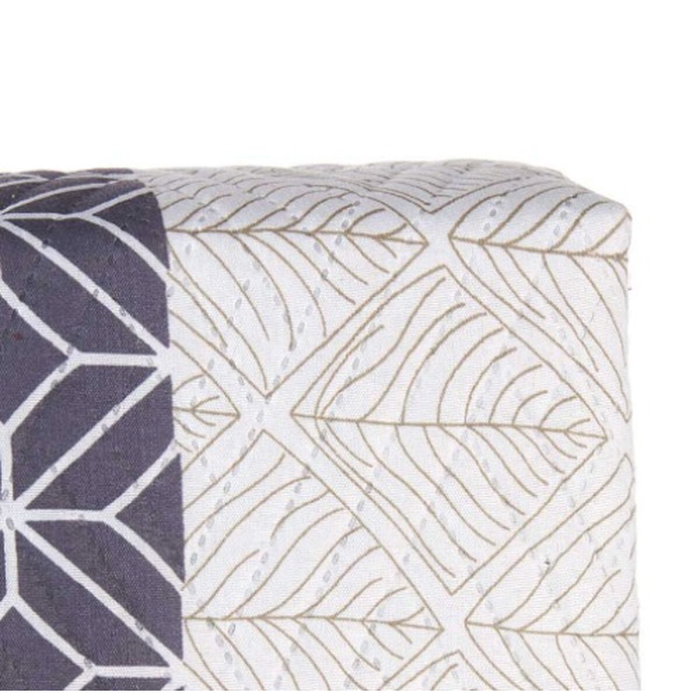 Colcha Reversible Gift Decor Azul Blanco Gris 240 x 260 cm 260 x 0,3 x 240 cm Hexágonos (6 Unidades)