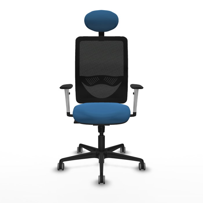 PIQUERAS Y CRESPO Silla de oficina Zulema con Mecanismo Sincro, Azul claro y Negro PIQUERAS Y CRESPO Silla de oficina Zulema con Mecanismo Sincro, Azul claro y Negro