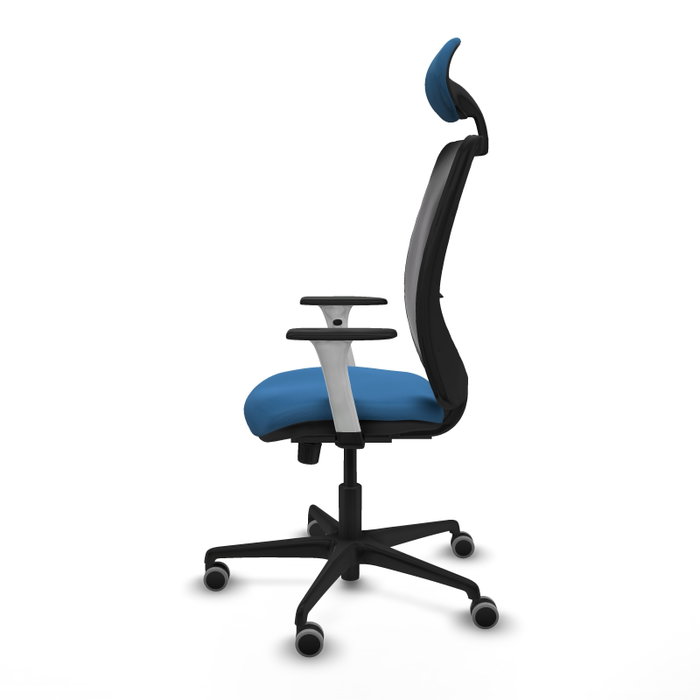 PIQUERAS Y CRESPO Silla de oficina Zulema con Mecanismo Sincro, Azul claro y Negro PIQUERAS Y CRESPO Silla de oficina Zulema con Mecanismo Sincro, Azul claro y Negro