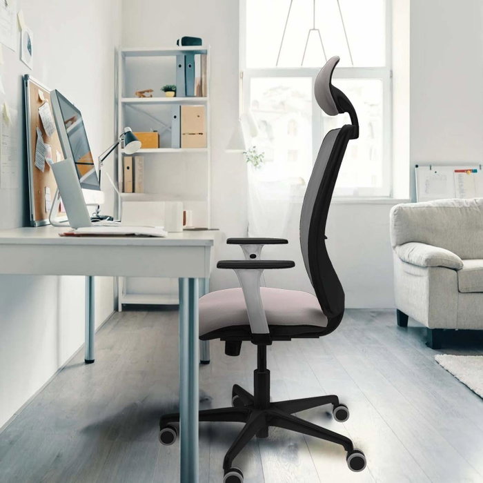 PIQUERAS Y CRESPO Silla de oficina Zulema con Mecanismo Sincro, Azul claro y Negro PIQUERAS Y CRESPO Silla de oficina Zulema con Mecanismo Sincro, Azul claro y Negro
