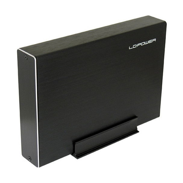 LC-Power LC-35U3-Becrux Caja Externa 3.5" SATA a USB 3.0 Aluminio Negro