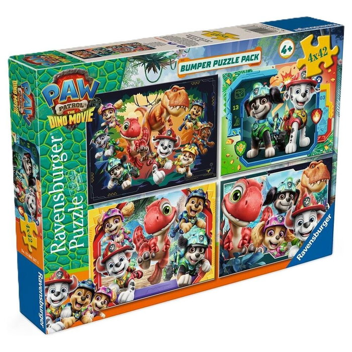 RAVENSBURGER Puzzle Dino Movie Patrulla Canina Paw Patrol 4x42pzs
