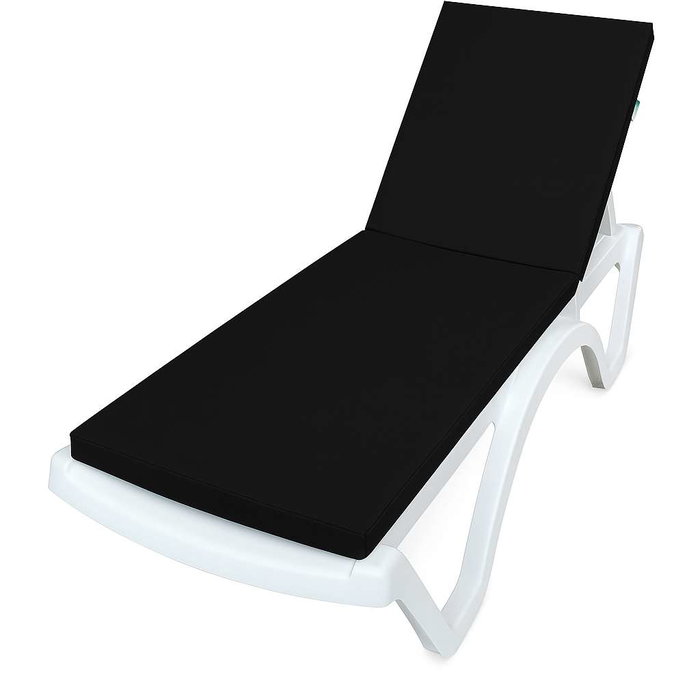 Atelier Del Sofa Cojín para Tumbona Negro 100x60x80 cm Impermeable Comodidad Durabilidad Atelier Del Sofa Cojín para Tumbona Negro 100x60x80 cm Impermeable Comodidad Durabilidad
