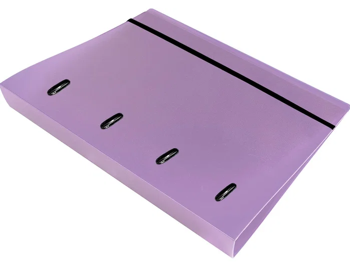 Liderpapel Carpeta con recambio A4 lavanda con 4 anillas mixtas 25mm