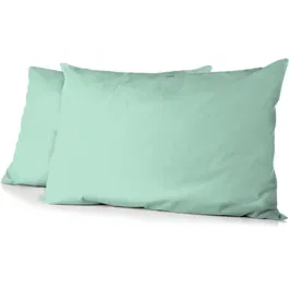 Home Linge Passion HP72083 Juego de 2 Fundas de Almohada Microfibra 82 g 50 x 70 cm Verde Agua