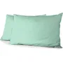 Home Linge Passion HP72083 Juego de 2 Fundas de Almohada Microfibra 82 g 50 x 70 cm Verde Agua