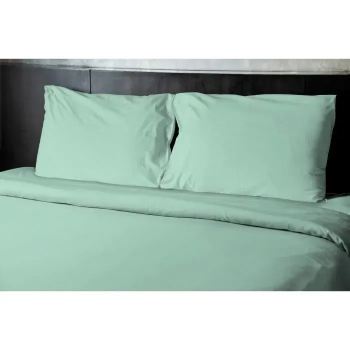Home Linge Passion HP72083 Juego de 2 Fundas de Almohada Microfibra 82 g 50 x 70 cm Verde Agua