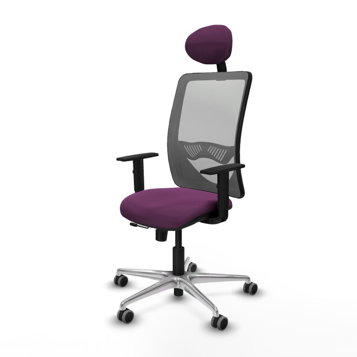 PIQUERAS Y CRESPO Silla de oficina Zulema Morado y Gris