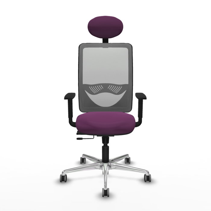 PIQUERAS Y CRESPO Silla de oficina Zulema Morado y Gris