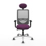 PIQUERAS Y CRESPO Silla de oficina Zulema Morado y Gris