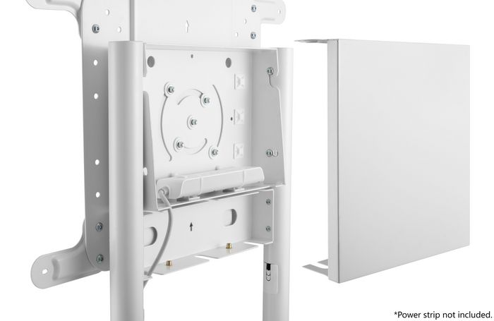 Vivolink Soporte Móvil VLFS3770 Giratorio Blanco, VESA 600x400, Pantallas 37"-70", hasta 70 kg