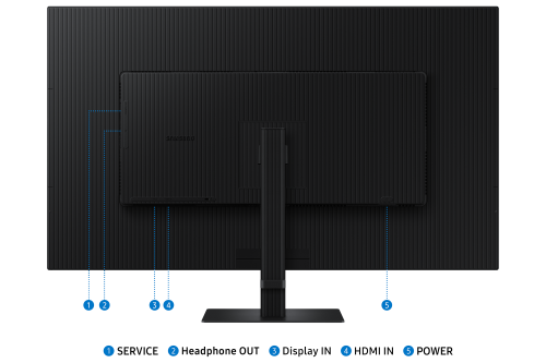 Samsung ViewFinity S7 S37D700EAU 37 pulg. 4K UHD Monitor Black
