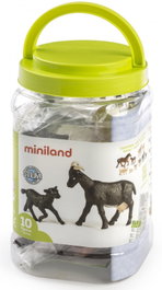 MINILAND Animales de Granja Bebés 10 Unidades