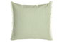 DKD Home Decor Cojín de Algodón 45x45 cm Verde con Flecos y Rayas