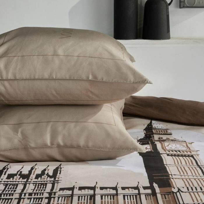 Today Juego de cama JAVA Estampado Londres Beige 240x220 cm Today Juego de cama JAVA Estampado Londres Beige 240x220 cm