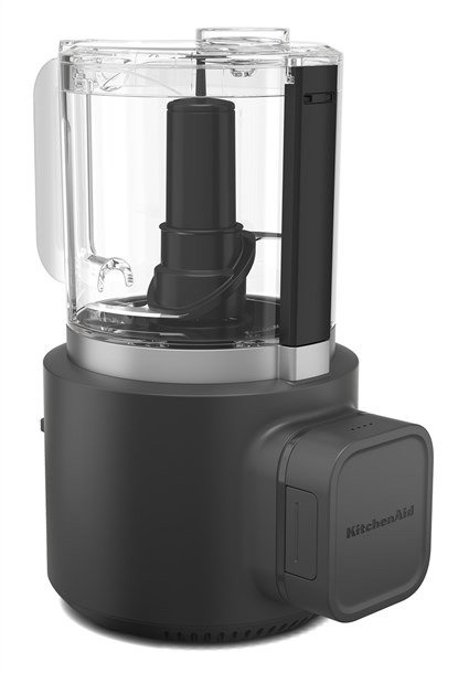 Kitchenaid 5KFCR531BM Picadora de Alimentos Inalámbrica con Batería, Bol de 1.18L, Negra Mate