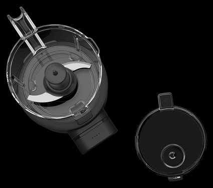 Kitchenaid 5KFCR531BM Picadora de Alimentos Inalámbrica con Batería, Bol de 1.18L, Negra Mate