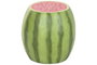 DKD Home Decor Mesita Auxiliar Magnesia Sandía Verde y Rojo