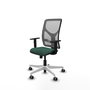 PIQUERAS Y CRESPO Silla de oficina Motilla con mecanismo Sincro Verde botella y Gris