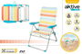 Color Baby Silla Plegable Aluminio 5 Posiciones con Asa 47x63x93 cm