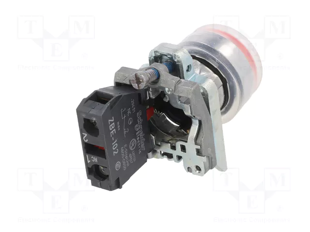 SCHNEIDER ELECTRIC XB4BP42 Interruptor de presión Harmony XB4 Rojo NC