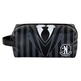 Wednesday Miércoles Neceser de Viaje Brick PLUS Negro, PVC, 4L - 13x27x13 cm