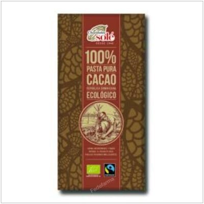 Chocolates Sole Chocolate Negro 100% 80Gr Eco Sg Chocolates Sole Chocolate Negro 100% 80Gr Eco Sg