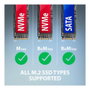 Axagon ADM2-AM Adaptador de Caja Externa M.2 NVMe y SATA USB-A 10Gbps