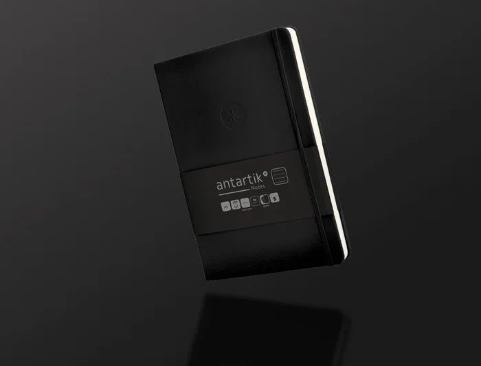 Antartik Cuaderno A5 Tapa Dura Hojas Rayas Negro 100 Hojas 80 gr FSC