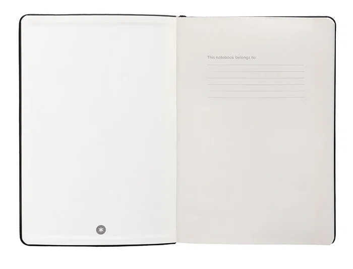 Antartik Cuaderno A5 Tapa Dura Hojas Rayas Negro 100 Hojas 80 gr FSC