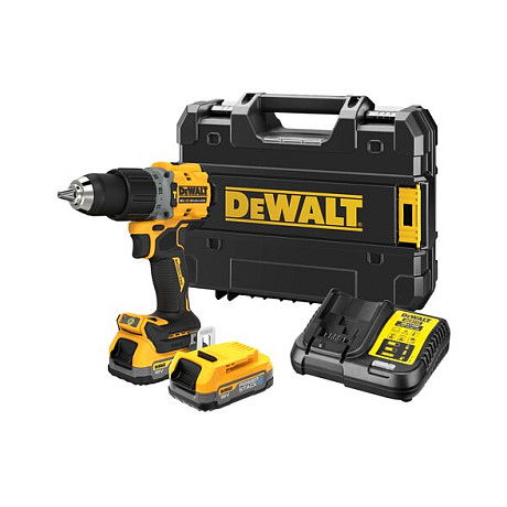 DeWALT DCD805E2T-QW Taladro Percutor a Batería 18V 1.7Ah Sin Escobillas, Pistola, 1.3 cm, 2000 RPM, 90 Nm, Incluye Batería y Cargador