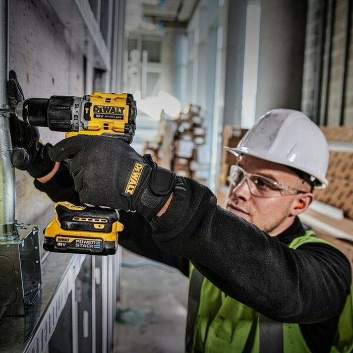DeWalt Taladro Percutor Compacto DCD805E2T-QW 18V con 2 Baterías POWERSTACK y Cargador
