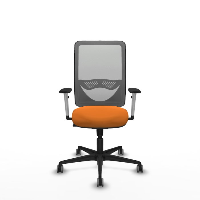 PIQUERAS Y CRESPO Silla de oficina Zulema con mecanismo Sincro, Naranja y Gris PIQUERAS Y CRESPO Silla de oficina Zulema con mecanismo Sincro, Naranja y Gris