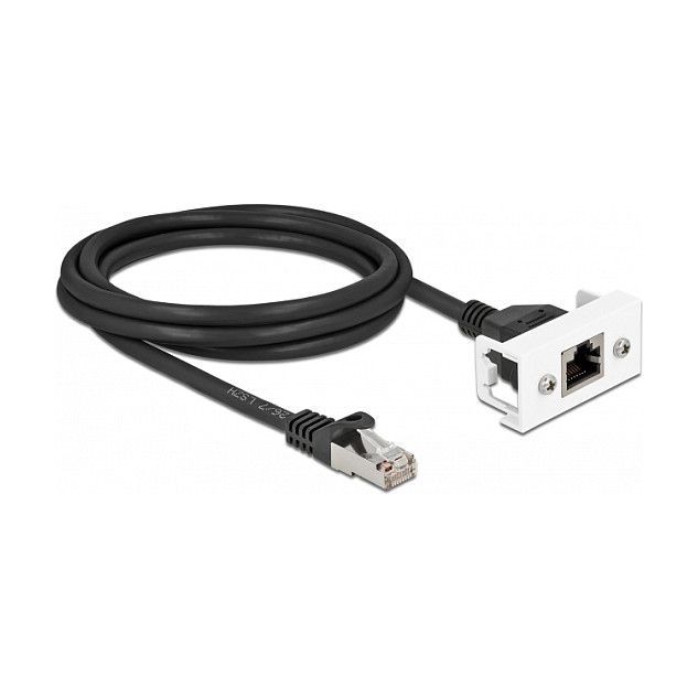 DeLOCK Cable de extensión de red Easy 45 Cat.6A S/FTP RJ45 macho a hembra 2 m DeLOCK Cable de extensión de red Easy 45 Cat.6A S/FTP RJ45 macho a hembra 2 m