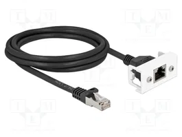 DeLOCK Cable de extensión de red Cat6a S/FTP para módulo Easy 45 2m