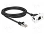 DeLOCK Cable de extensión de red Cat6a S/FTP para módulo Easy 45 2m