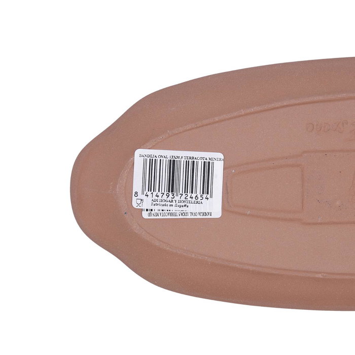 Bandeja Oval Cerámica Mineral Gres Quid 13x30,5 cm (8 Unidades)