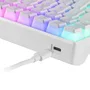 Teclado Gaming Mecánico Mars Gaming Premium MKULTRAWRES/ Blanco