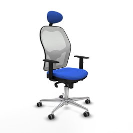 PIQUERAS Y CRESPO Silla de oficina Jorquera Azul con mecanismo Sincro