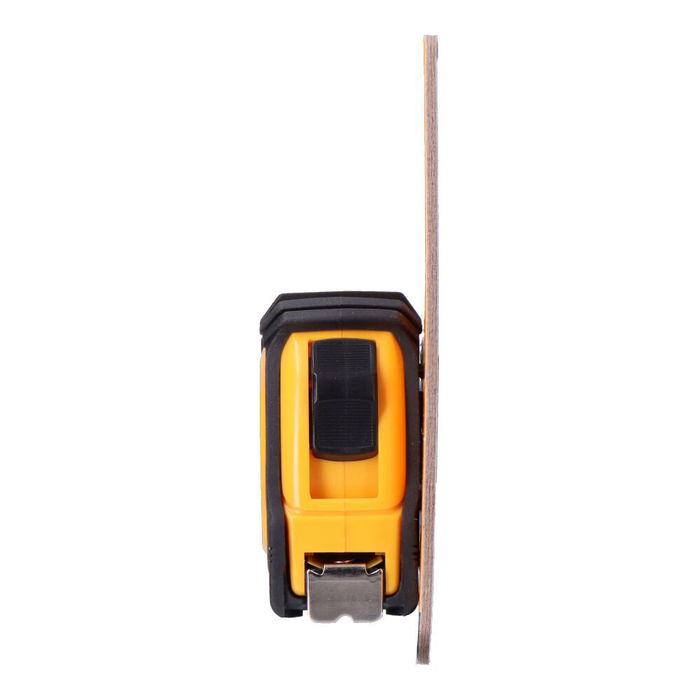 Koma Tools Flexómetro Standard 3 m x 16 mm, Cuerpo ABS Antideslizante con 2 Posiciones de Bloqueo y Clip para Cinturón, Cinta Amarilla Mate