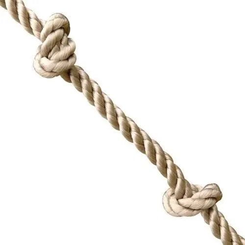 Aleo By Trigano TRIGANO Cuerda con Nudos para Pórtico 3.00 / 3.50 m, Longitud 3.15 m, Anillos de Suspensión de Metal, Niño y Niña, a Partir de 3 Años