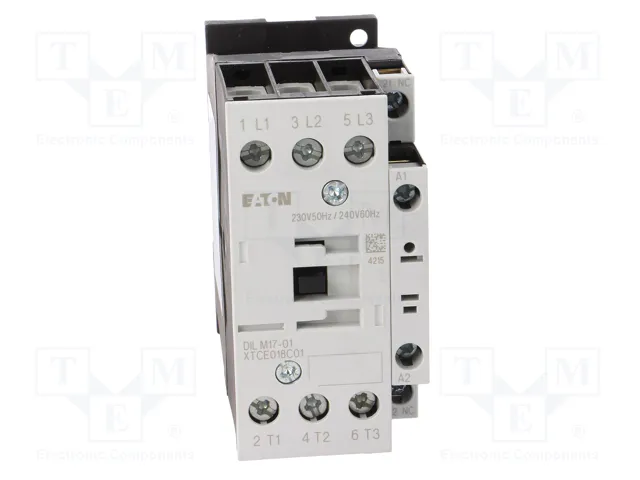 Eaton DILM17-01 Contactor 3p+1 7,5kW 400V AC3 230V/240V Eaton DILM17-01 Contactor 3p+1 7,5kW 400V AC3 230V/240V