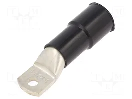 BM GROUP Terminal de anillo tubular aislada M6 negro 2/0AWG