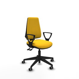 PIQUERAS Y CRESPO Silla de oficina Elche Amarillo