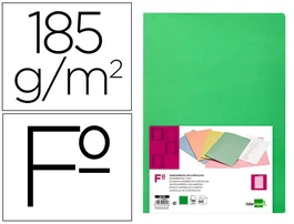 Liderpapel Subcarpeta Folio Verde Intenso 180g/m2