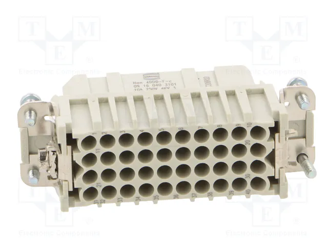 HARTING Han 40DD F-c Plantilla de contacto hembra HDC HARTING Han 40DD F-c Plantilla de contacto hembra HDC