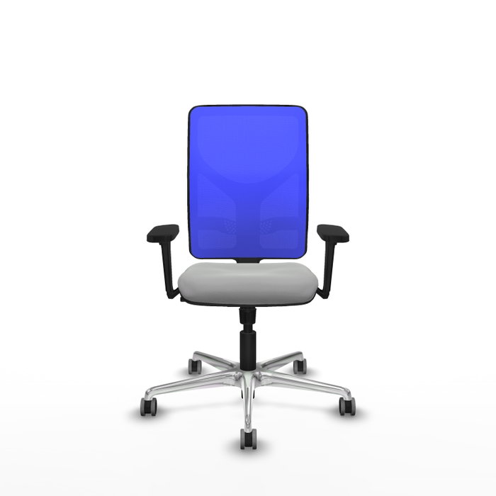 PIQUERAS Y CRESPO Silla de oficina Motilla con mecanismo Sincro, Gris claro y Azul PIQUERAS Y CRESPO Silla de oficina Motilla con mecanismo Sincro, Gris claro y Azul