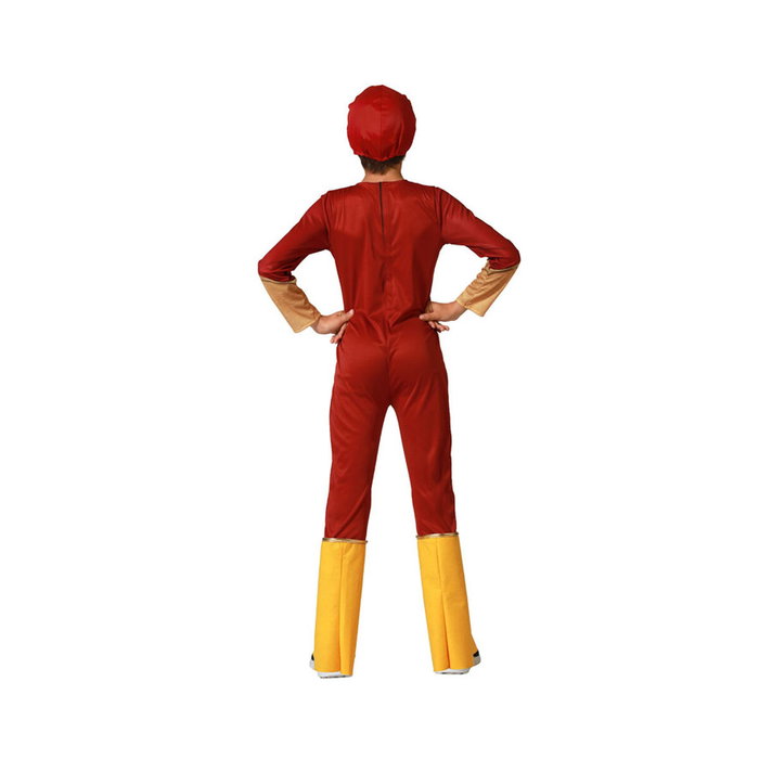 Disfraz Superhéroe Rojo con Máscara y Mono para Niño, Talla 5-6 Años Disfraz Superhéroe Rojo con Máscara y Mono para Niño, Talla 5-6 Años