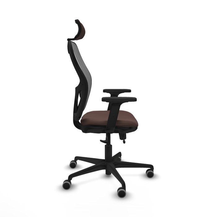 PIQUERAS Y CRESPO Silla de oficina Jorquera con mecanismo Sincro/Traslack Marrón y Gris