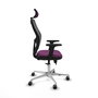 PIQUERAS Y CRESPO Silla de oficina Jorquera Morado/Negro con mecanismo Sincro/Traslack
